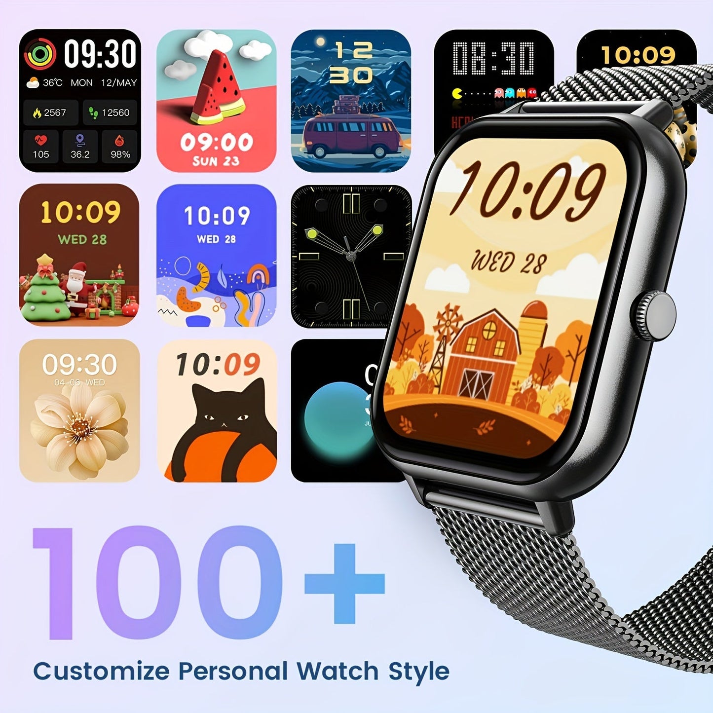 183 Full Touch Screen Smart Watch 100 Sport Modes