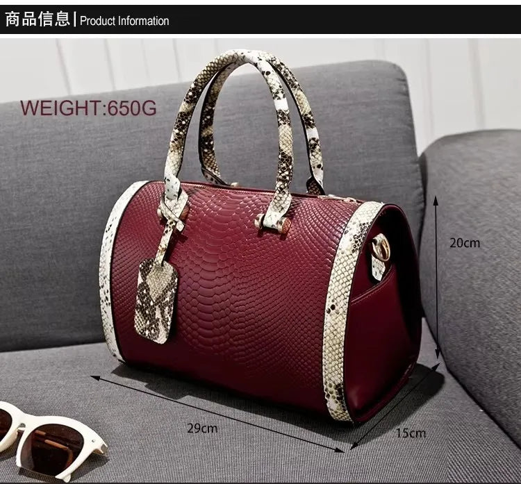 Large/ Sling Crossbody Bag/ Authentic Snake Leather