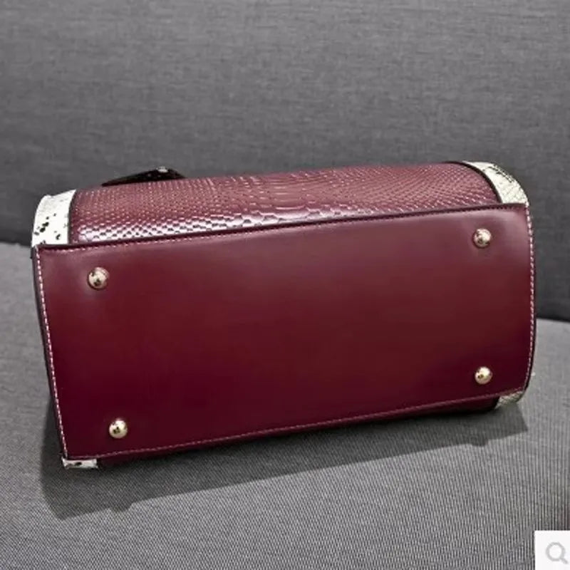 Large/ Sling Crossbody Bag/ Authentic Snake Leather