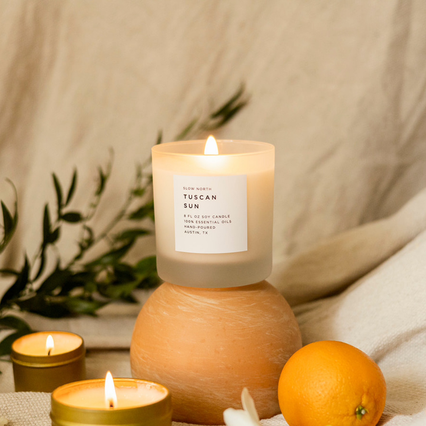 Tuscan Sun - Signature Candle (Orange + Frankincense + Jasmine)